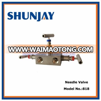 3 Ways All Stainless Steel Needle Valve