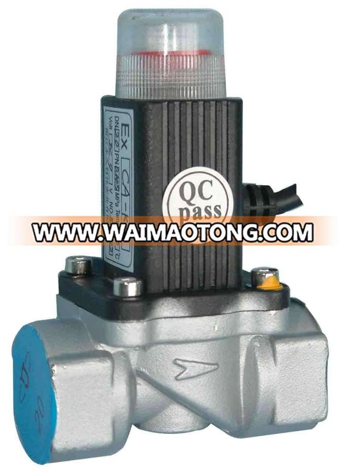 Normally Open Manual Reset Solenoid Valve for Gas (CA9)