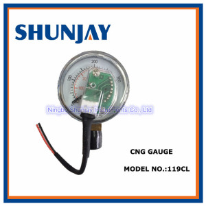 Black Steel Top with Sensor CNG Gauge